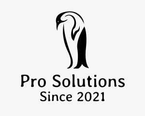 Wild Penguin Bird logo design