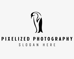 Wild Penguin Bird logo design