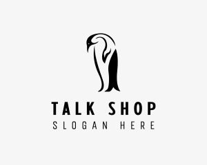 Wild Penguin Bird logo design