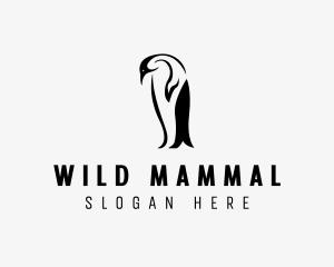 Wild Penguin Bird logo design