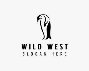 Wild Penguin Bird logo design