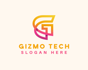 Gradient Tech Software App  logo design