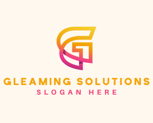 Gradient Tech Software App  logo design