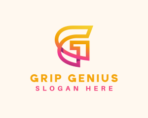 Gradient Tech Software App  logo design