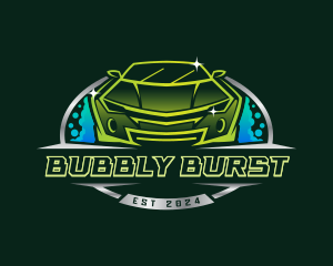 Car Wash Bubbles logo design