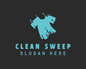 T-shirt Clean Laundry logo design