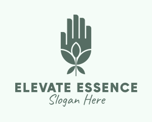 Natural Plant Hand Logo