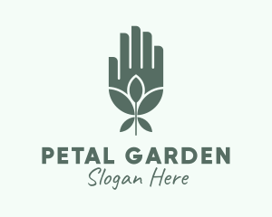 Natural Plant Hand logo design