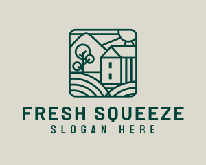 Rustic Agriculture Farmhouse logo design