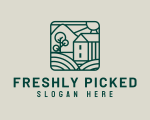 Rustic Agriculture Farmhouse logo design