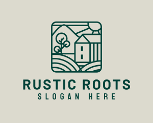 Rustic Agriculture Farmhouse logo design