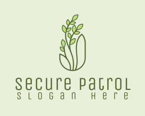 Organic Wellness Plant  Logo