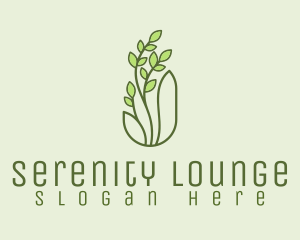 Organic Wellness Plant  Logo