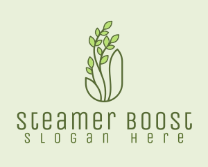 Organic Wellness Plant  Logo