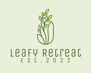 Organic Wellness Plant  logo design