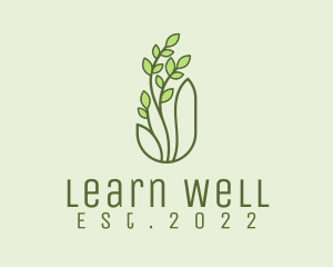 Organic Wellness Plant  logo design