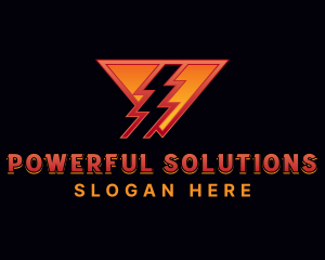 Lightning Voltage Generator logo design