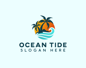 Beach Wave Tropical logo