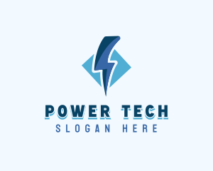 Thunder Electricity Bolt logo design