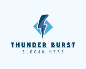 Thunder Electricity Bolt logo design