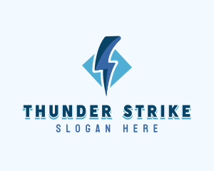 Thunder Electricity Bolt logo design