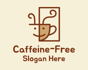 Happy Coffee Cup  logo design