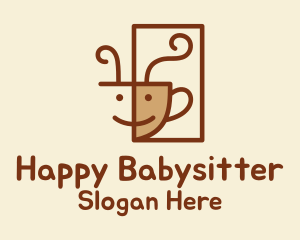 Happy Coffee Cup  logo design