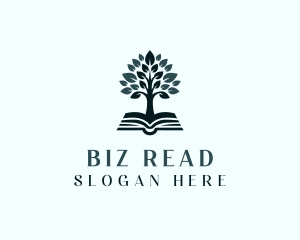 Tree Book Learning logo design