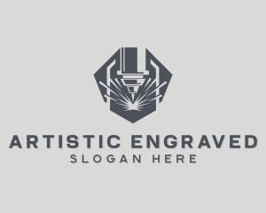 Laser Metal Engraving logo design