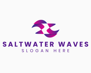 Wave App Technology logo design