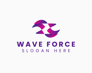 Wave App Technology logo design