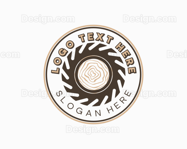 Wood Sawmill Tool Logo