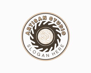 Wood Sawmill Tool logo design