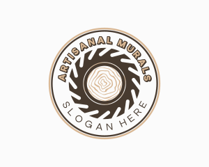 Wood Sawmill Tool logo design