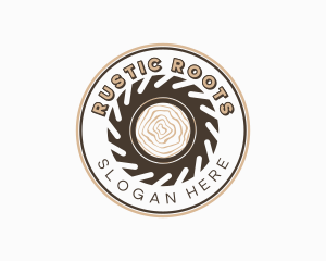 Wood Sawmill Tool logo design