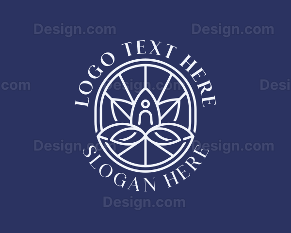 Yoga Lotus Meditation Logo