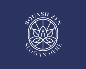 Yoga Lotus Meditation logo design