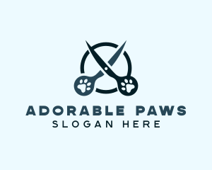 Scissors Pet Grooming logo design