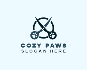 Scissors Pet Grooming logo design