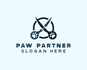 Scissors Pet Grooming logo design