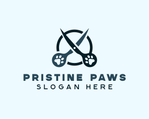 Scissors Pet Grooming logo design