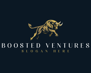 Luxury Bull Horn logo design