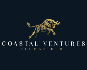 Luxury Bull Horn logo design