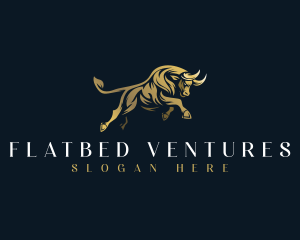 Luxury Bull Horn logo design