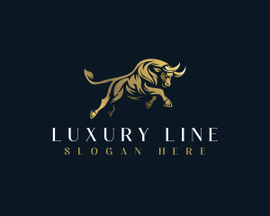 Luxury Bull Horn logo design