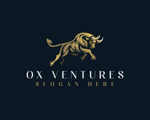 Luxury Bull Horn logo design