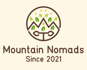 Outdoor Mountain Leaf logo design