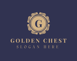 Golden Mandala Frame logo design