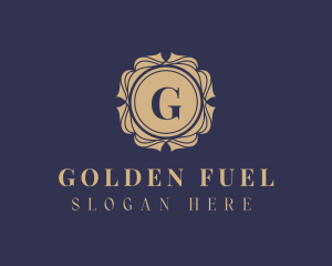 Golden Mandala Frame logo design