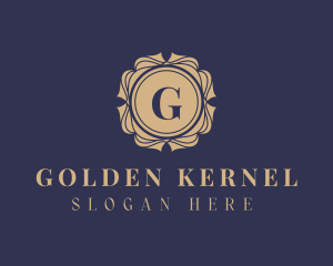 Golden Mandala Frame logo design